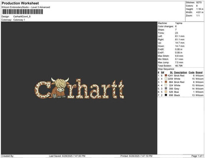 Carhartt Cow