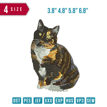 Cat black orange