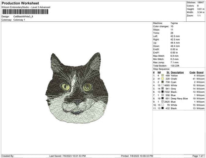 Cat Black and white