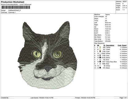 Cat Black and white