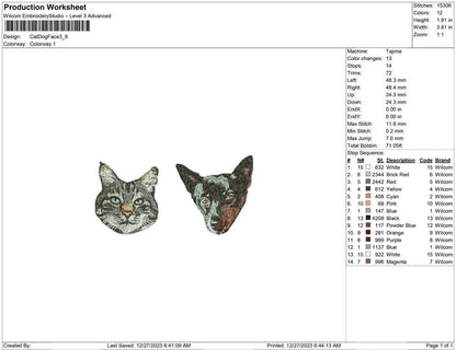 Cat and dog face