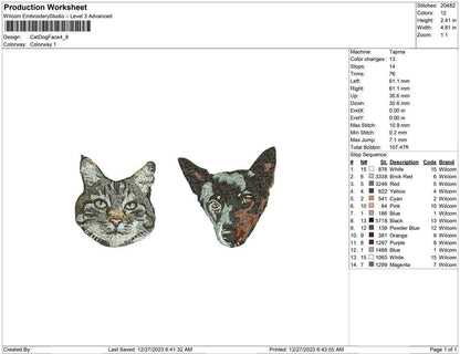 Cat and dog face