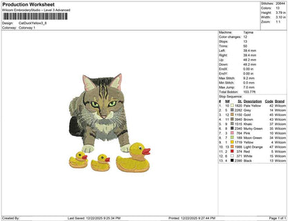 Cat Duck Yellow