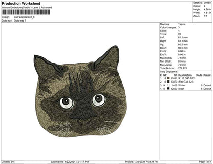 Cat Face Glared