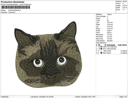 Cat Face Glared