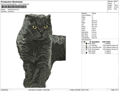 Cat Grey Funny