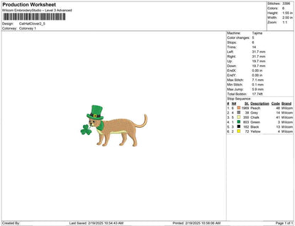 Cat Hat Clover