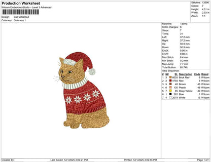 Cat Hat Santa