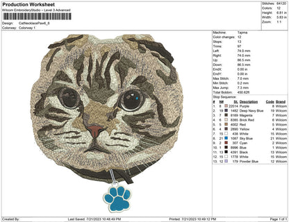Cat Necklace Paw