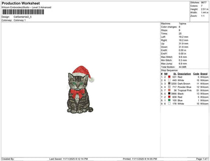 Cat Santa Hat