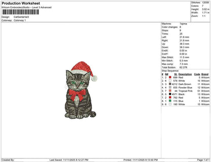 Cat Santa Hat