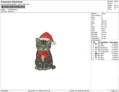 Cat Santa Hat