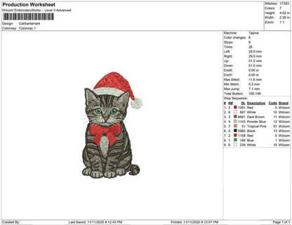 Cat Santa Hat