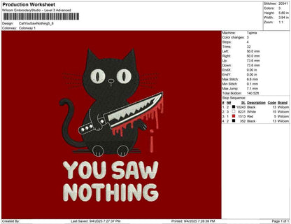 Cat You Saw Nothing