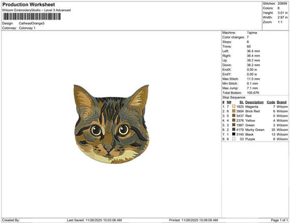 Cat head Orange