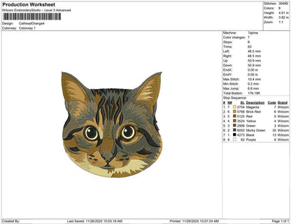 Cat head Orange