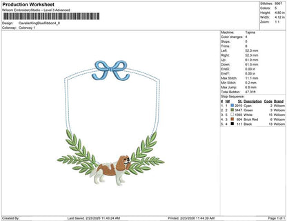 Cavalier King Blue Ribbon