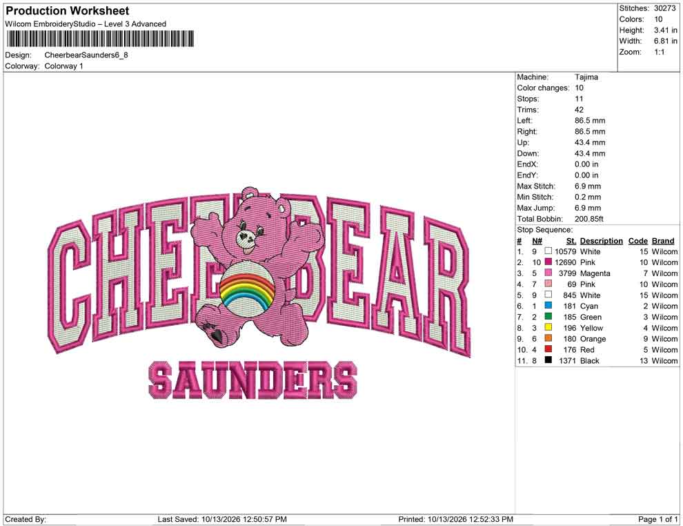Cheerbear Saunders
