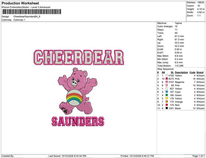 Cheerbear Saunders B