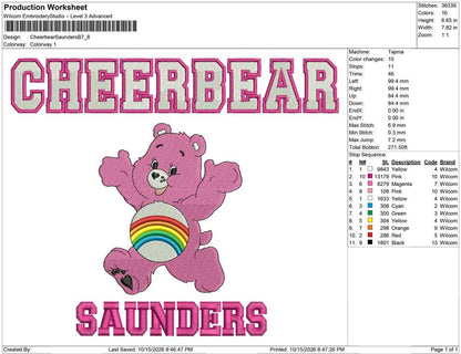 Cheerbear Saunders B