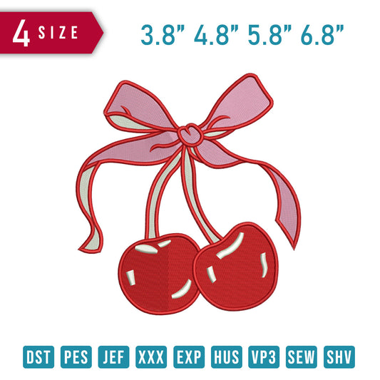 Cherries Ribbon