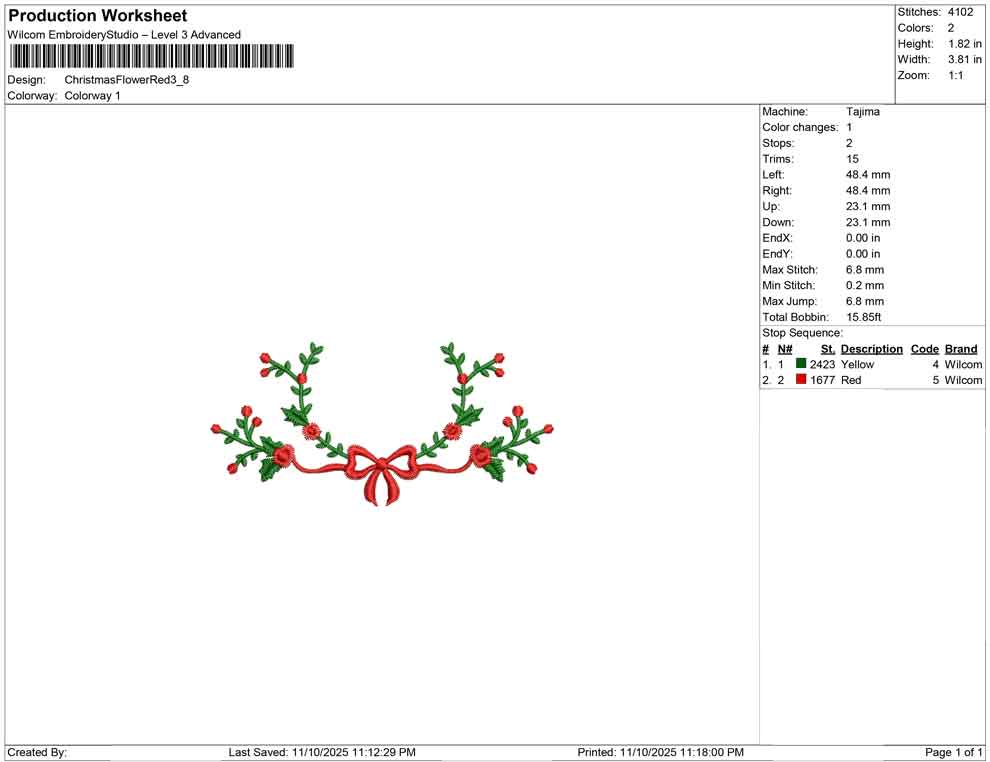 Christmas Flower Red