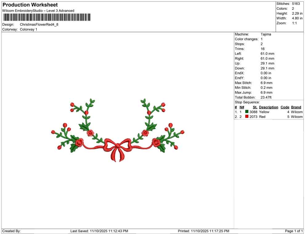 Christmas Flower Red