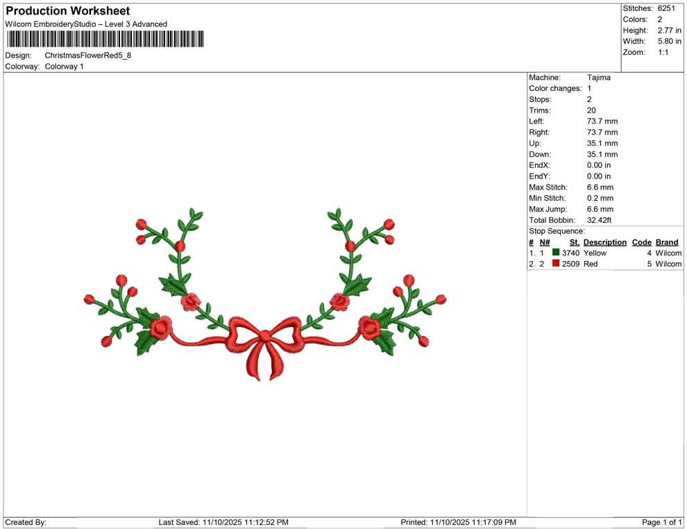 Christmas Flower Red