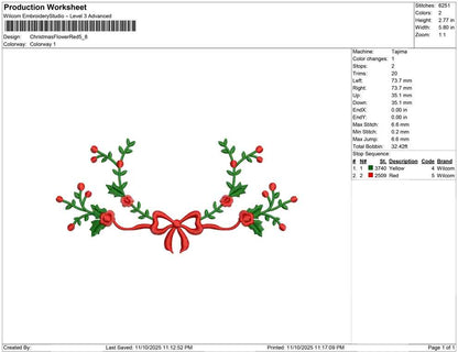 Christmas Flower Red