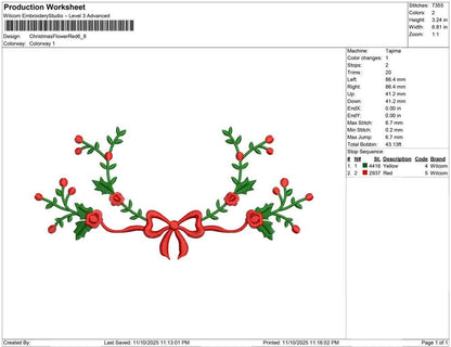 Christmas Flower Red
