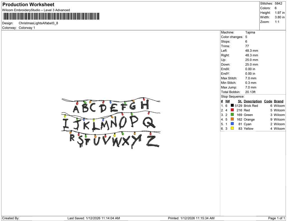 Christmas Lights Alfabet