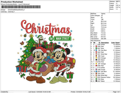 Christmas Mickey Street
