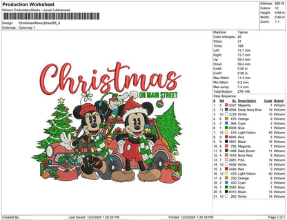 Christmas Mickey Street B