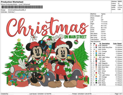 Christmas Mickey Street B