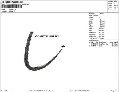 Cigaretes after sex