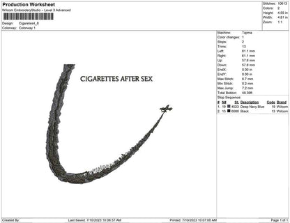 Cigaretes after sex