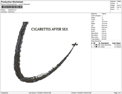 Cigaretes after sex
