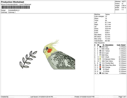 Cockatiel Bird