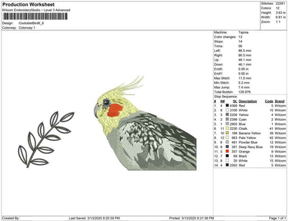 Cockatiel Bird