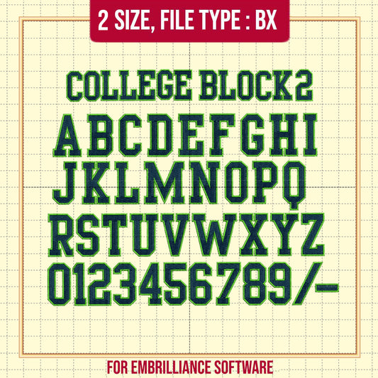 College Block 2Font