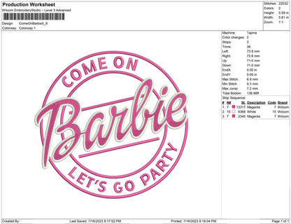 Come on Barbie