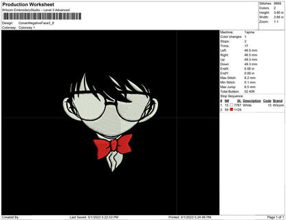 Conan Negative Face