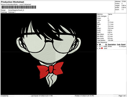 Conan Negative Face