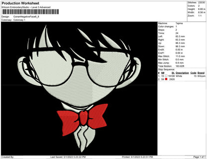 Conan Negative Face