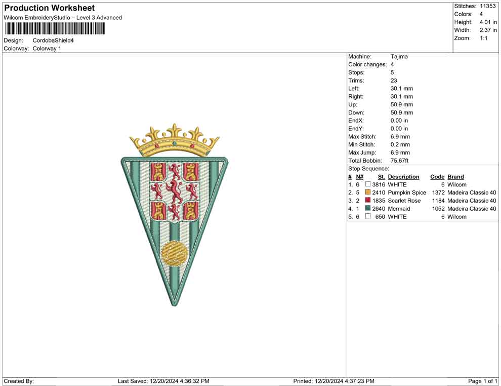 Cordoba Shield