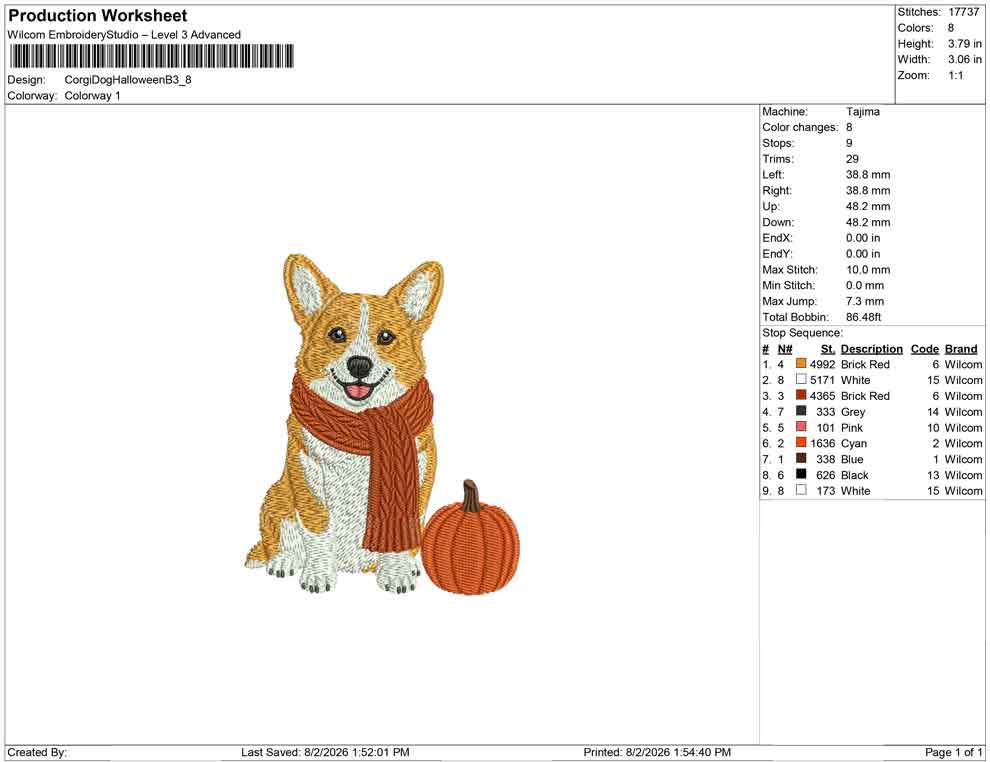 Corgi Dog Halloween B