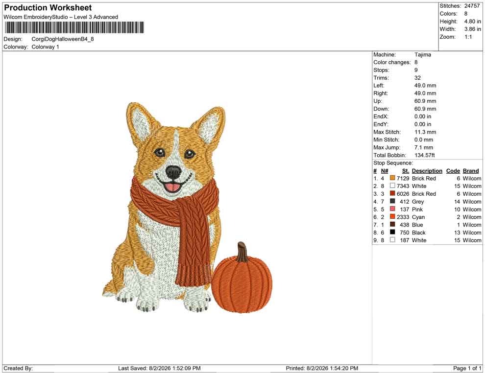 Corgi Dog Halloween B