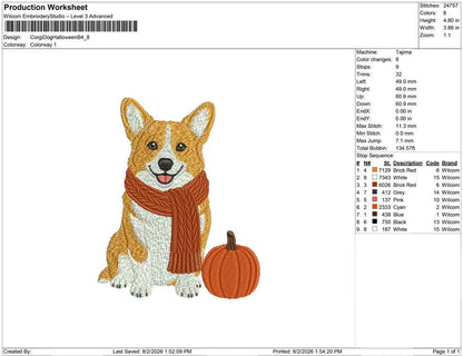Corgi Dog Halloween B