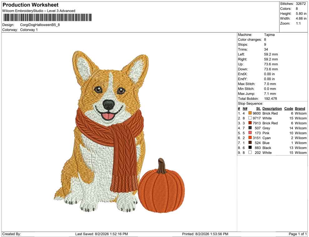 Corgi Dog Halloween B
