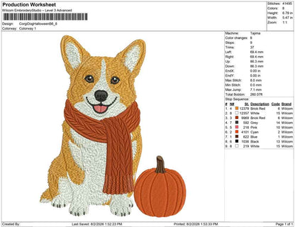 Corgi Dog Halloween B